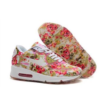 Nike Air Max 90 Womens Shoes Flower Yellow White Special Germany